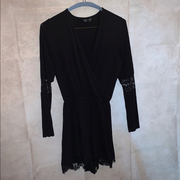 Top Shop extra Comfy &Classy / Blk w/lace accents - Picture 1 of 8